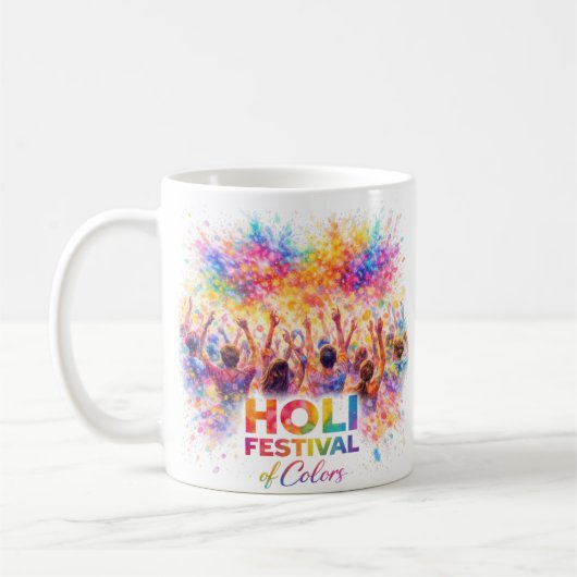 Holi Friends Festival コーヒーマグカップ (左)
