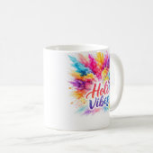Holi Vibes - Bunte Typografie Tasse コーヒーマグカップ (正面右)