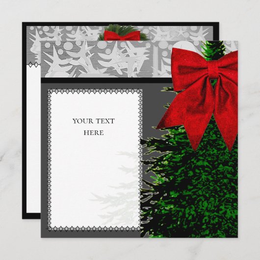 HOLIDAYカード5.25x5.25 カード (正面/裏面)