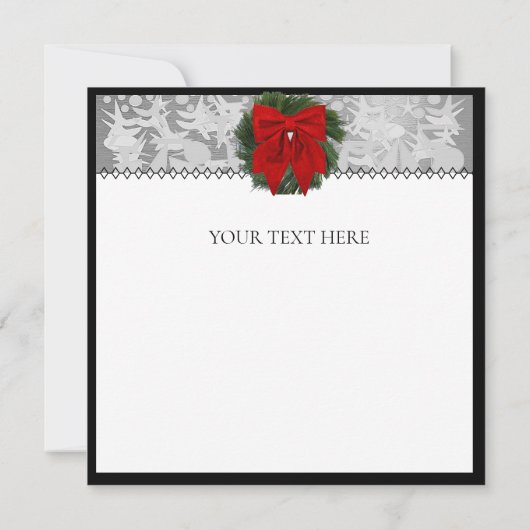 HOLIDAYカード5.25x5.25 カード (裏面)