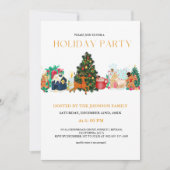 HOLIdayパーティファミリークリスマスパーティー シーズンカード (正面)