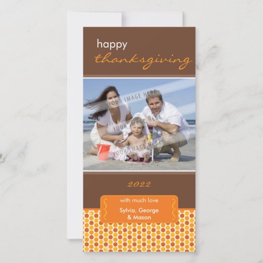 HOLIDAYフォトカード:：留め付きブラケットP5 シーズンカード (正面)