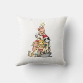 Holiday私たちは移動した、愛らしい猫の松の木 クッション (裏面)
