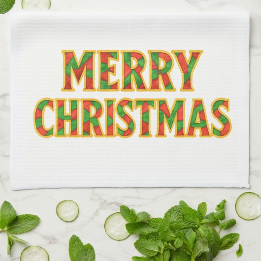 Holiday キッチンタオル (折り畳み)