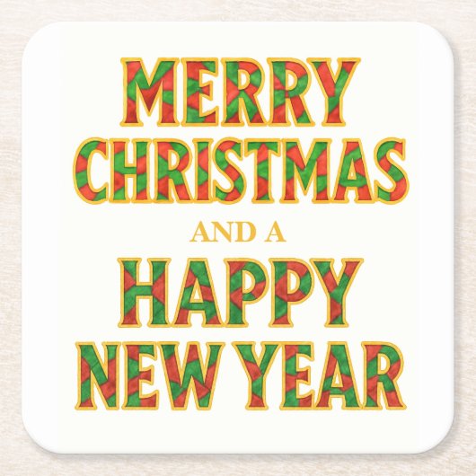 Holiday スクエアペーパーコースター (正面)