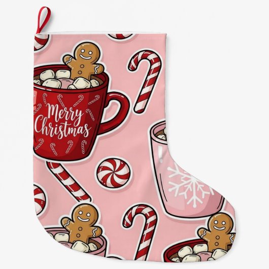 Holiday ラージクリスマスストッキング (正面)