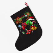 Holiday ラージクリスマスストッキング (裏面 (吊り時))