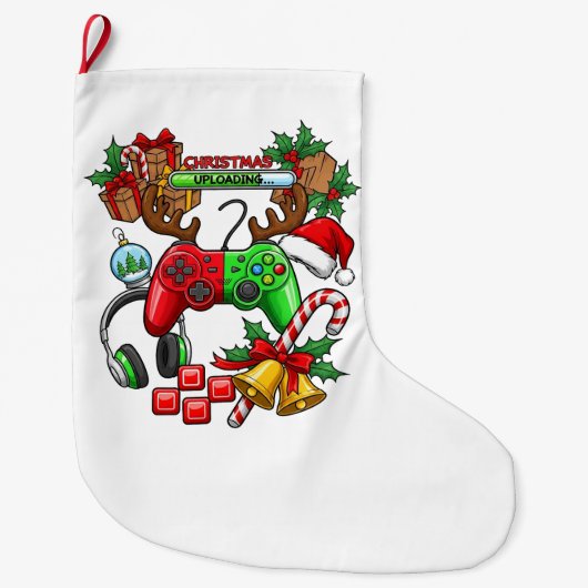 Holiday ラージクリスマスストッキング (正面)