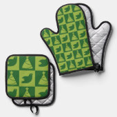 Holiday 鍋つかみ&鍋敷きセット (正面/裏面)