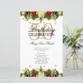 Holiday 50th Birthday Partyプログラム金ゴールド（メニュー付） (スタンド正面)