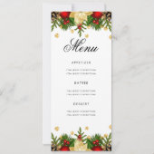 Holiday 50th Birthday Partyプログラム金ゴールド(メニュー付) 招待状 (裏面)