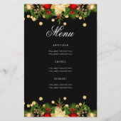 Holiday 60th Birthday Partyプログラム金ゴールド（メニュー付） (裏面)