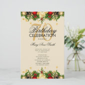 Holiday 70th Birthday Partyプログラム金ゴールド（メニュー付） (スタンド正面)