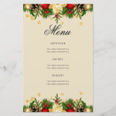 Holiday 70th Birthday Partyプログラム金ゴールド（メニュー付） (裏面)