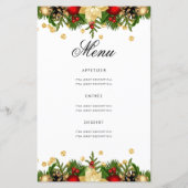 Holiday 80th Birthday Partyプログラム金ゴールド（メニュー付） (裏面)