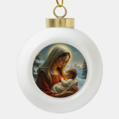 Holiday Accents セラミックボールオーナメント (正面)