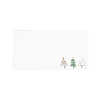 Holiday Address Labels ラベル