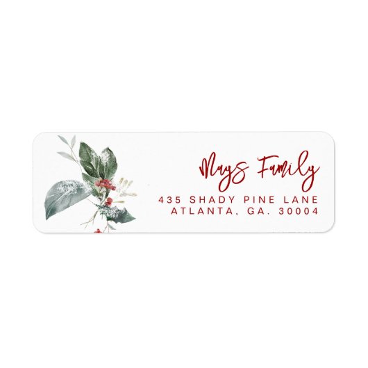 Holiday Address Labels ラベル (正面)