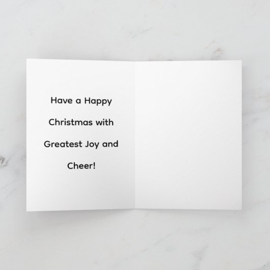 Holiday and Christmas Cheer カード (内部)