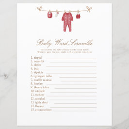 Holiday Baby Boy Shower Game