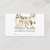 Holiday Baby Clothes Laundry Diaper Raffle Ticket エンクロージャーカード (正面)