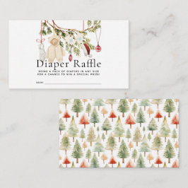 Holiday Baby Clothes Laundry Diaper Raffle Ticket エンクロージャーカード
