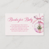 Holiday Baby Shower Books for Baby Christmas エンクロージャーカード (正面)