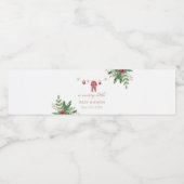 Holiday Baby Shower Food & Drink Label ペットボトルラベル (シングルラベル)