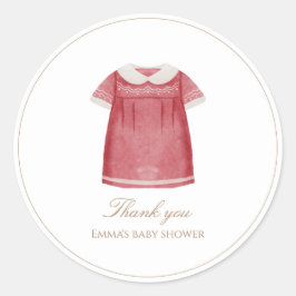 Holiday Baby Shower Round Sticker ラウンドシール