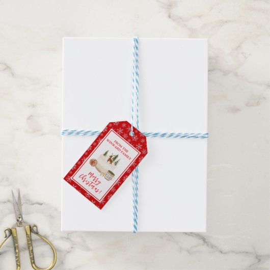 Holiday Baking Christmas Cake ギフトタグ (より糸付き)