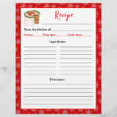 Holiday Baking Christmas Cake Recipe Page チラシ (正面)