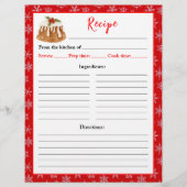 Holiday Baking Christmas Pudding Recipe Page チラシ (正面)