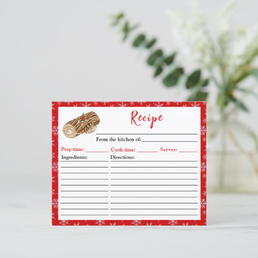 Holiday Baking Christmas Yule Log Recipe (スタンド正面)