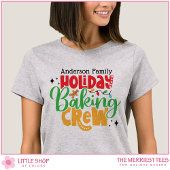 Holiday Baking Crew Personalized Family Christmas Tシャツ