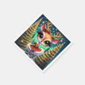 Holiday Ballet Reindeer Star スタンダードカクテルナプキン (角)