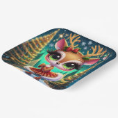 Holiday Ballet Reindeer Star ペーパープレート (傾斜あり)