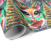 Holiday Ballet Reindeer Star ラッピングペーパー (ロールコーナー)