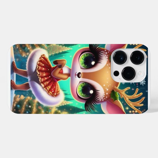 Holiday Ballet Reindeer Star iPhoneケース (裏面横)