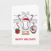 Holiday Baseball Christmas Cards シーズンカード (正面)