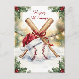 Holiday Baseball Christmas Cards シーズンポストカード