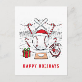 Holiday Baseball Christmas Cards シーズンポストカード