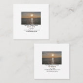 Holiday beach ocean house longitude latitude est. スクエア名刺 (正面/裏面)
