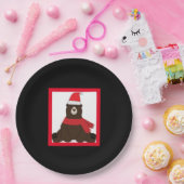 Holiday Bear写真 ペーパープレート (パーティー)