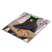 Holiday Bear and Cookies Ceramic Tile (6"平方インチ) タイル (側面)