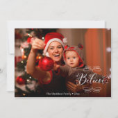 Holiday Believe Card for Christmas Cheer シーズンカード (正面)