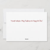 Holiday Believe Card for Christmas Cheer シーズンカード (裏面)