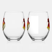 Holiday Bells Stemless Wine Glass Set ステムなしワイングラス (右)