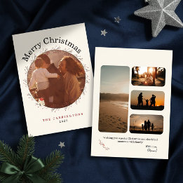 Holiday Berry Branch Christmas Photo Holiday Card シーズンカード