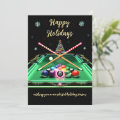 Holiday Billiard player Christmas Cards シーズンカード (スタンド正面)