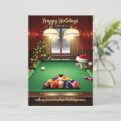 Holiday Billiard player Christmas Cards シーズンカード (スタンド正面)